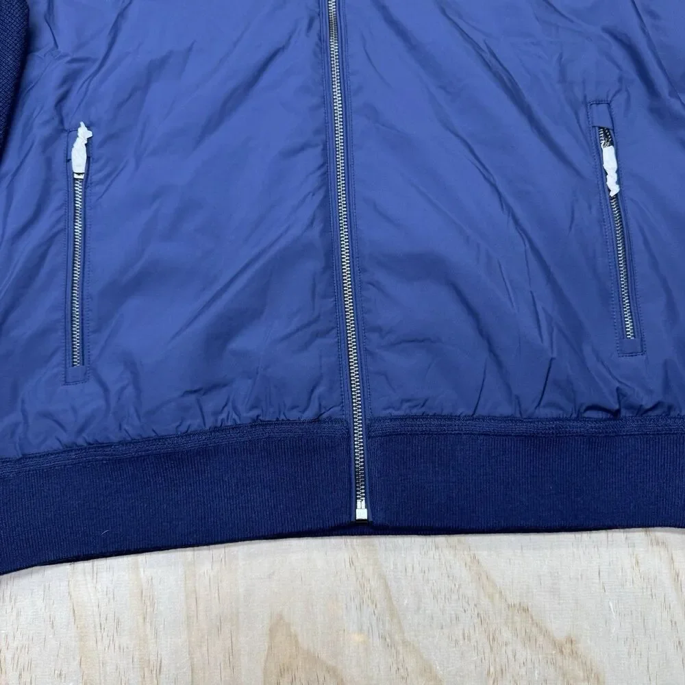 NEW Ralph Lauren RLX Golf Mens Full Zip Hybrid Sweater Jacket Primaloft Navy LG